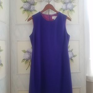 Purple Sleeveless Career/Evening Dress